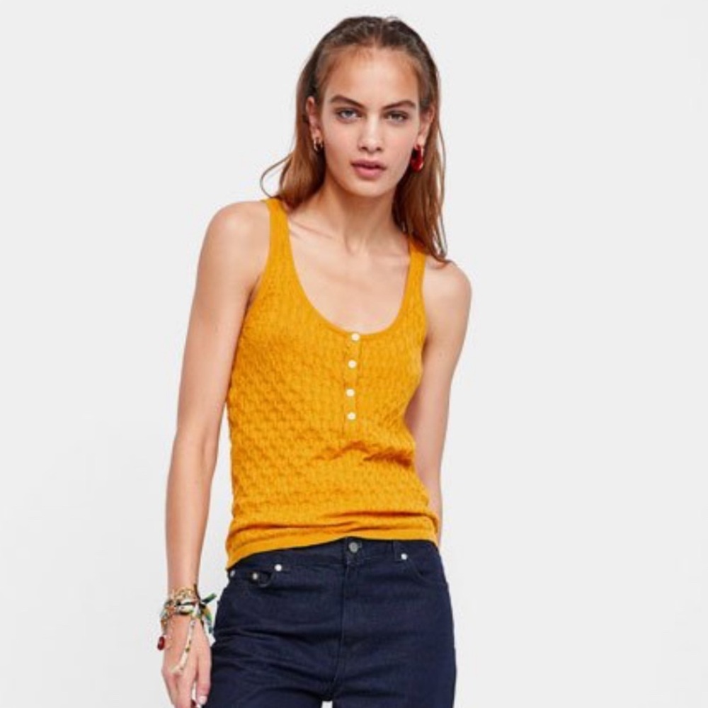 Zara Knit Lace Effect Top